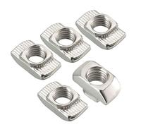 sourcing map Tuercas para ranura en T deslizante, rosca M8 para 4545 Serie de perfiles de extrusión de aluminio 5Pcs
