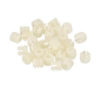 sourcing map Tuercas preinsertadas de plástico para muebles, 11 mm x 10,5 mm, 80 piezas de tacos de bisagra, tuercas de expansión para tornillo autorroscante de bisagra, accesorios de conector de