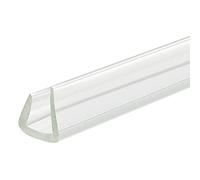 sourcing map U Canal Borde Moldura, 4.9 Pies Longitud Goma Protección Sello Tira Borde Protector para 8-9mm Borde, (33/64" W x 15/32" H) Transparente