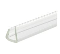 sourcing map U Canal Borde Moldura, 8.2 Pies Longitud Goma Protección Sello Tira Borde Protector para 8-9mm Borde, (33/64" W x 15/32" H) Transparente