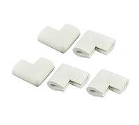 sourcing map U Shape Corner Guard Muebles para el hogar Protector de bordes Cojín Blanco 5 piezas