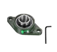 sourcing map UCFL207-23 - Rodamientos de bloque de almohada, autoalineación de orificio de 1-7/16 pulgadas, base de hierro fundido sólido, rodamiento de bolas de bloque de almohada montado en brida de