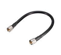 sourcing map UHF Macho PL-259 a UHF Macho PL-259 Cable de Puente Coaxial de Baja Pérdida RG213 0.3 metros / 1 pie