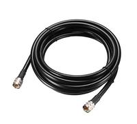 sourcing map UHF Macho PL-259 a UHF Macho PL-259 Cable de Puente Coaxial de Baja Pérdida RG213 366 m / 12 pies