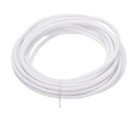 sourcing map UL94-V2 - Funda trenzada de alambre de manga dividida de 1/8 pulgadas y 25 pies, color blanco, funda de PET ignífuga para gestión de cables automotriz y hogar