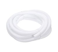 sourcing map UL94-V2 - Funda trenzada de alambre de manga dividida de 3/4 pulgadas y 25 pies, color blanco, funda de PET ignífuga para gestión de cables automotriz y hogar