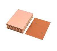sourcing map Una Cara Cobre Revestido Laminado PCB Circuito Placa, FR4 100x70mm 3,94x2,76 Pulgadas, 1,5mm Grosor Bricolaje Prototipos Creación PCB Tablero, Nombre Tablero, 16uds