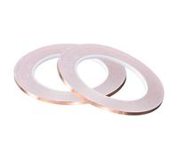 sourcing map Única-Cara Conductiva Cinta Cobre Hoja Cinta 4mm x 30m/98.4pies para Guitarra, EMI Blindaje Artesanías, Eléctricas Reparaciones 2uds