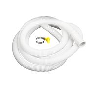 sourcing map Universal Aire Acondicionado Drenaje Manguera 16mm ID 6.6 Pies con Abrazadera para AC Unidades Lavadora Máquina, Blanco