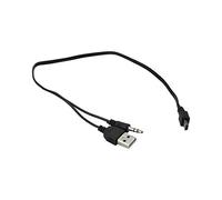 sourcing map USB 2,0 Macho a Mini B Macho 3,5 mm Conector Jack Cable de Audio y vídeo 2 Piezas