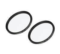 sourcing map UV Lente Filtros, 55mm Delgada Marco Multi Revestimiento Protectoras Lentes Filtro para Cámara Fotografía Accesorios, Paquete de 2