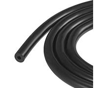 sourcing map Vacío Silicona Tubo 4mm ID 10mm OD 3mm Pared Grosor Tubo Manguera para Motor 1,5M Negro