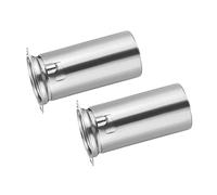 sourcing map Válvula de enchufe de tubo de vacío de cerámica de 9 pines 53 mm Escudo de aluminio para tubo 12AX7 12AU7 ECC83 ECC82, tono plateado