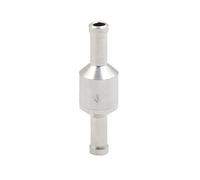 sourcing map Válvula De Retención De Combustible 6Mm 1/4" De Aleación 1Pc