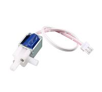 sourcing map Válvula solenoide de agua CC de marco abierto de 12 V 1,6 W con cables