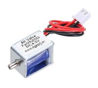 sourcing map Válvula solenoide miniatura 2 vías normalmente cerrada DC4.5V 0.5A aire solenoide válvula