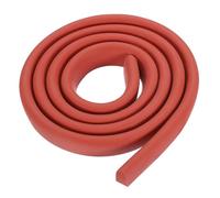 sourcing map Varilla de espuma de 3.2 pies, relleno de juntas sólido en forma de D de 0.3 x 0.6 pulgadas, tira de sellado de espuma para protector de calafateo, relleno de grietas de cemento de