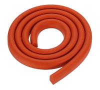 sourcing map Varilla de espuma de 3.2 pies, relleno de juntas sólido en forma de D de 0.4 x 0.47 pulgadas, tira de sellado de espuma para protector de calafateo, relleno de grietas de cemento de