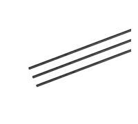 sourcing map Varilla de Fibra de Carbono, Vástagos 2,5mm x 100mm para RC Avión Teledirigido, DIY Herramienta Tubo de Ala Brazo de Cuadricóptero, Paquete de 3