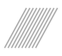 sourcing map Varilla redonda sólida de acero inoxidable 304 de 4 mm x 100 mm para manualidades, 12 unidades