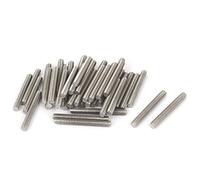 sourcing map Varilla Roscada Macho Bar Espárragos 50 Pcs Tono Plata M6 X 50mm Acero Inoxidable 304