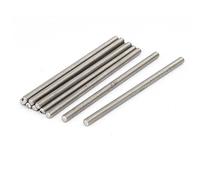 sourcing map Varilla roscada tornillos Bar 10 pcs de M5 x 100mm 0,8mm Paso 304 totalmente de acero inoxidable