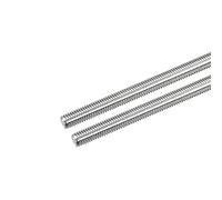 sourcing map Varilla Roscada Totalmente M8x300mm, Paso de Rosca de 1,25mm, Varillas Roscadas Derechas de Acero Inoxidable 304, Barras Pernos Paquete de 2