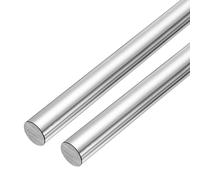 sourcing map Varillas de movimiento lineal, 2 unidades de 16 mm x 600 mm (0.63 x 23.62 pulgadas), caja sólida, cromada, guía de eje de barra lineal para manualidades CNC, manualidades, impresora 3D