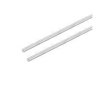 sourcing map Varillas redondas de acero inoxidable 304, varillas de eje sólido de 5 mm x 400 mm para manualidades, modelo de coche, helicóptero, avión, paquete de 2