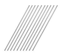 sourcing map Varillas Redondas Sólidas de Acero Inoxidable 304 2,5mm x 250mm para DIY, 10 Piezas
