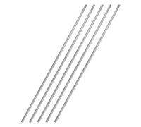 sourcing map Varillas Redondas Sólidas de Acero Inoxidable 304 2.5mm x 300mm para DIY, 5 Piezas