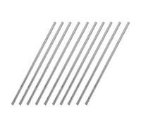 sourcing map Varillas Redondas Sólidas de Acero Inoxidable 304 3mm x 150mm para DIY, 10 Piezas