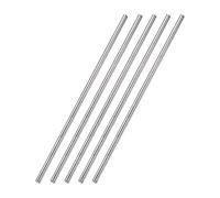 sourcing map Varillas Redondas Sólidas de Acero Inoxidable 304 4mm x 250mm para DIY, 5 Piezas