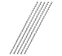 sourcing map Varillas Redondas Sólidas de Acero Inoxidable 304 4mm x 300mm para DIY, 5 Piezas
