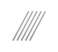 sourcing map Varillas Redondas Sólidas de Acero Inoxidable 304 5mm x 100mm para DIY, 5 Piezas