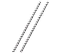 sourcing map Varillas Redondas Sólidas de Acero Inoxidable 304 6mm x 300mm para DIY, 2 Piezas