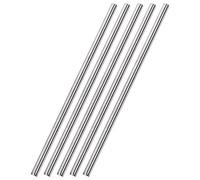 sourcing map Varillas Redondas Sólidas de Acero Inoxidable 304 6mm x 300mm para DIY, 5 Piezas