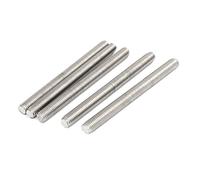 sourcing map Varillas roscadas completamente 5 PC de M10 x 120 mm con paso de 1,5mm de acero inoxidable 304