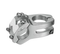 sourcing map Vástago de bicicleta de aleación de aluminio de 25,4 mm de 45 mm para bicicleta de montaña, carretera, BMX, MTB, ciclismo, color gris