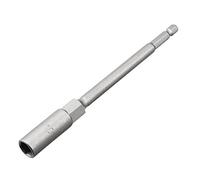 sourcing map Vástago de tuerca hexagonal Cr-V de cambio rápido de vástago de 1/4", longitud de 6"