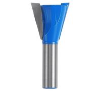 sourcing map Vástago Router Cola Milanos Brocas 1/2" Vástago 1-1/4" Diámetro Carburo Tungsteno Ángulo 14 Grados Junta Cola Milanos para Hacer Uniones Cajón Muebles Madera