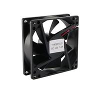 sourcing map Ventilador de Enfriamiento DC Sin Escobillas Y-Y8025H12S de 12V de 80mm x 80mm x 25mm, Ventilador DE Nieve Autorizado