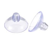 sourcing map Ventosa sin Ganchos 19mm Dia. Pared Colgador para Hogar Cocina Baño, Transparente PVC, Paquete de 30