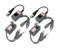 sourcing map Video Balun Transceptor Cámara CCTV Video Audio Power CCTV Pasiva-213Avp 2Par