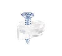 sourcing map Vidrio Retenedor Clips Kit, 13mm Diámetro Gabinete Puerta Clips Espejos Soporte con Tornillos para Puertas, Ventanas, 100 Juegos