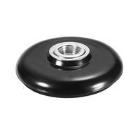 sourcing map Violonchelo Contrabajo Rock Tapón, Bajo Redondo Extremo Pasadores Tapón, Violonchelo Antideslizante Suelo Apoyo Soporte Negro y Plata para Violonchelo Antideslizante