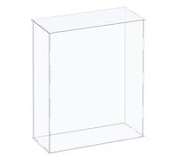 sourcing map Vitrina acrílica de plástico, caja de almacenamiento, transparente, 10.2 x 4.3 x 16.1 pulgadas, para coleccionables