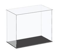sourcing map Vitrina de Exhibición Acrílica Caja de Plástico Caja de Almacenamiento en Cubo Transparente Pequeña Ensamblable A Prueba de Polvo Vitrina 41x21x35,5cm para Artículos Coleccionables