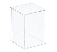 sourcing map Vitrina transparente, caja acrílica a prueba de polvo, 25 x 25 x 35 cm para coleccionables, manualidades