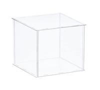 sourcing map Vitrina transparente, caja acrílica a prueba de polvo, 30 x 30 x 30 cm para coleccionables, manualidades